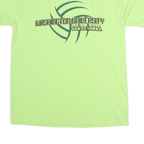 HANES Mens Green Washington University Volleyball Graphic T-Shirt M Short Sleeve