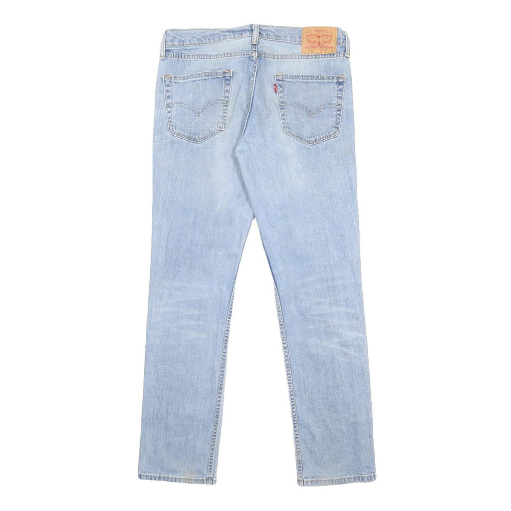 LEVI'S 511 Slim Mens Jeans Blue Slim Skinny Denim Medium W33 L32 Stylish