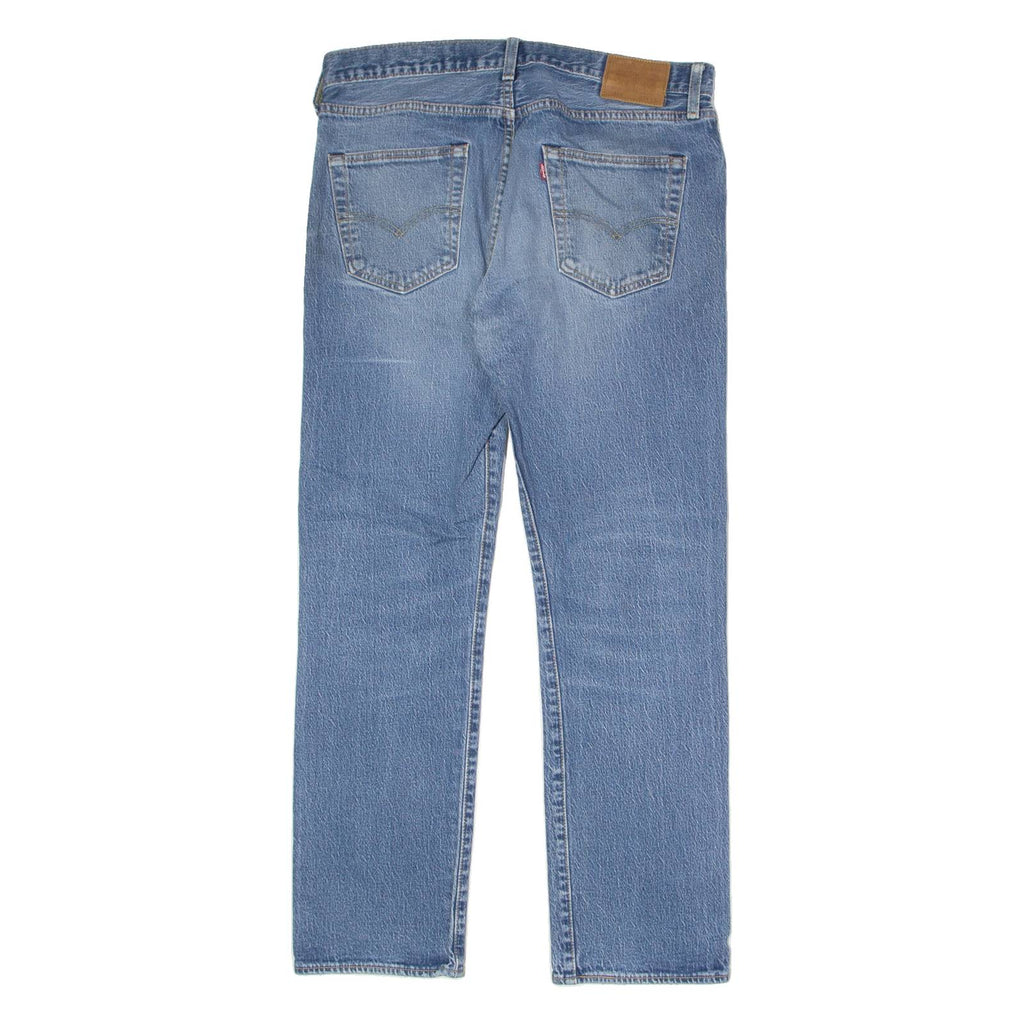LEVI'S 501 BIG E Jeans Mens Blue Regular Straight Stone Wash W34 L32