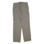 RIDGECUT Mens Cotton Blend Beige Regular Fit Zip Trousers W30 L32 Workwear