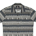 Mens Shirt Black Crazy Pattern M