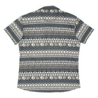Mens Shirt Black Crazy Pattern M