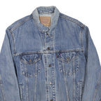 LEVI'S Mens Blue Denim Cotton Blend Button Jacket XL Classic Casual Retro
