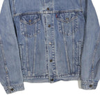 LEVI'S Mens Blue Denim Cotton Blend Button Jacket XL Classic Casual Retro