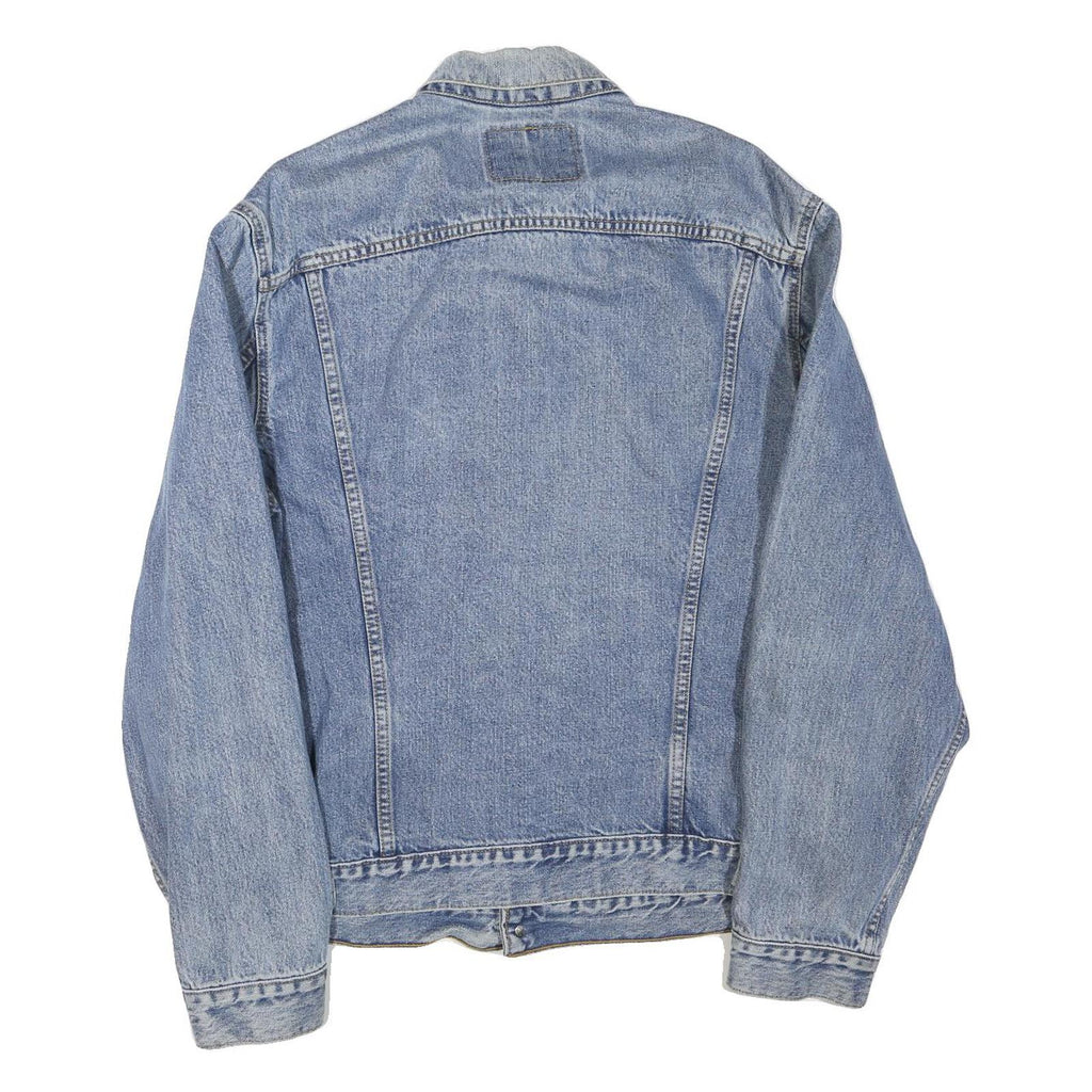 LEVI'S Mens Blue Denim Cotton Blend Button Jacket XL Classic Casual Retro