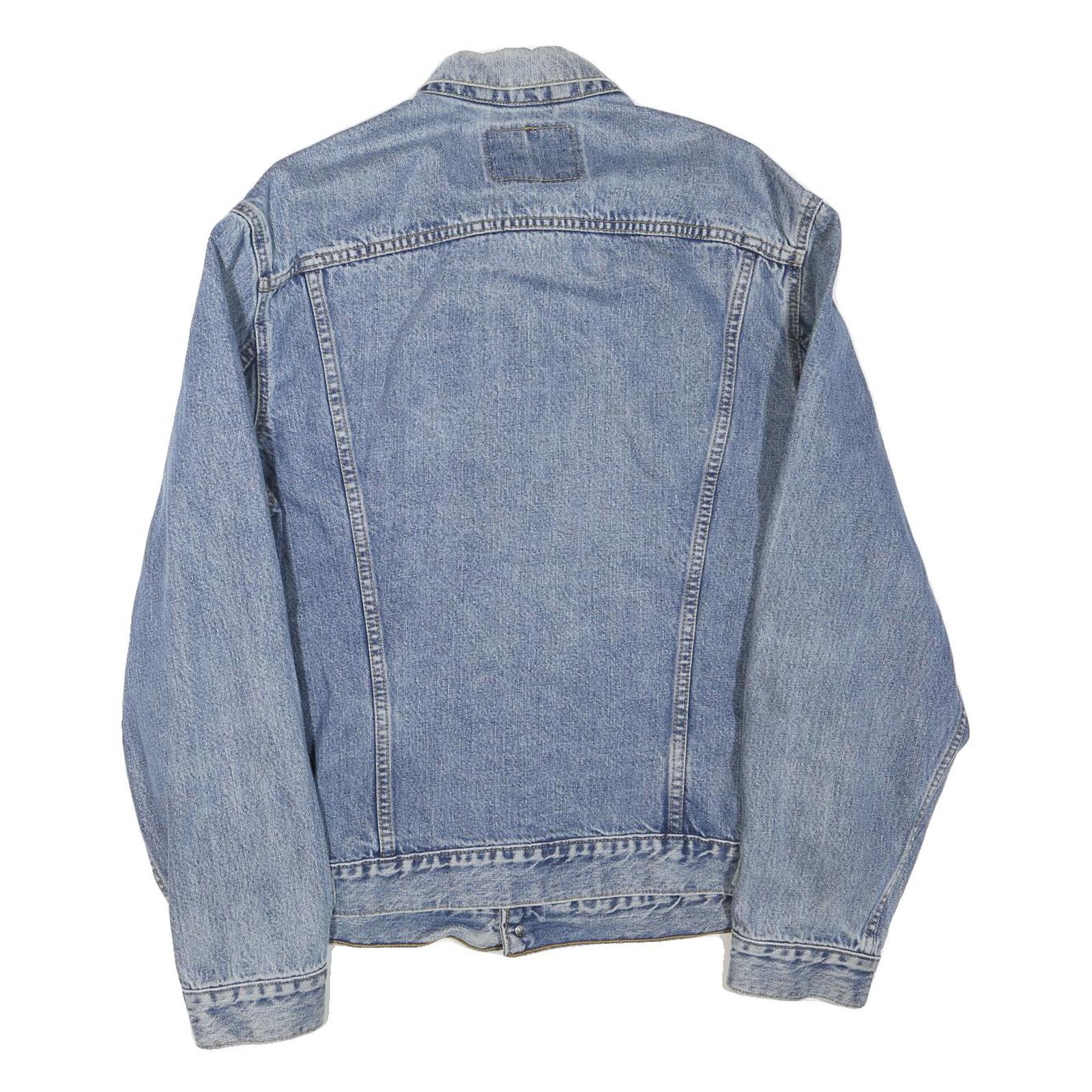 LEVI'S Mens Blue Denim Cotton Blend Button Jacket XL Classic Casual Retro