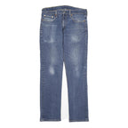 LEVI'S 514 Mens Jeans Blue Slim Straight Denim Medium W32 L32 Classic Fit