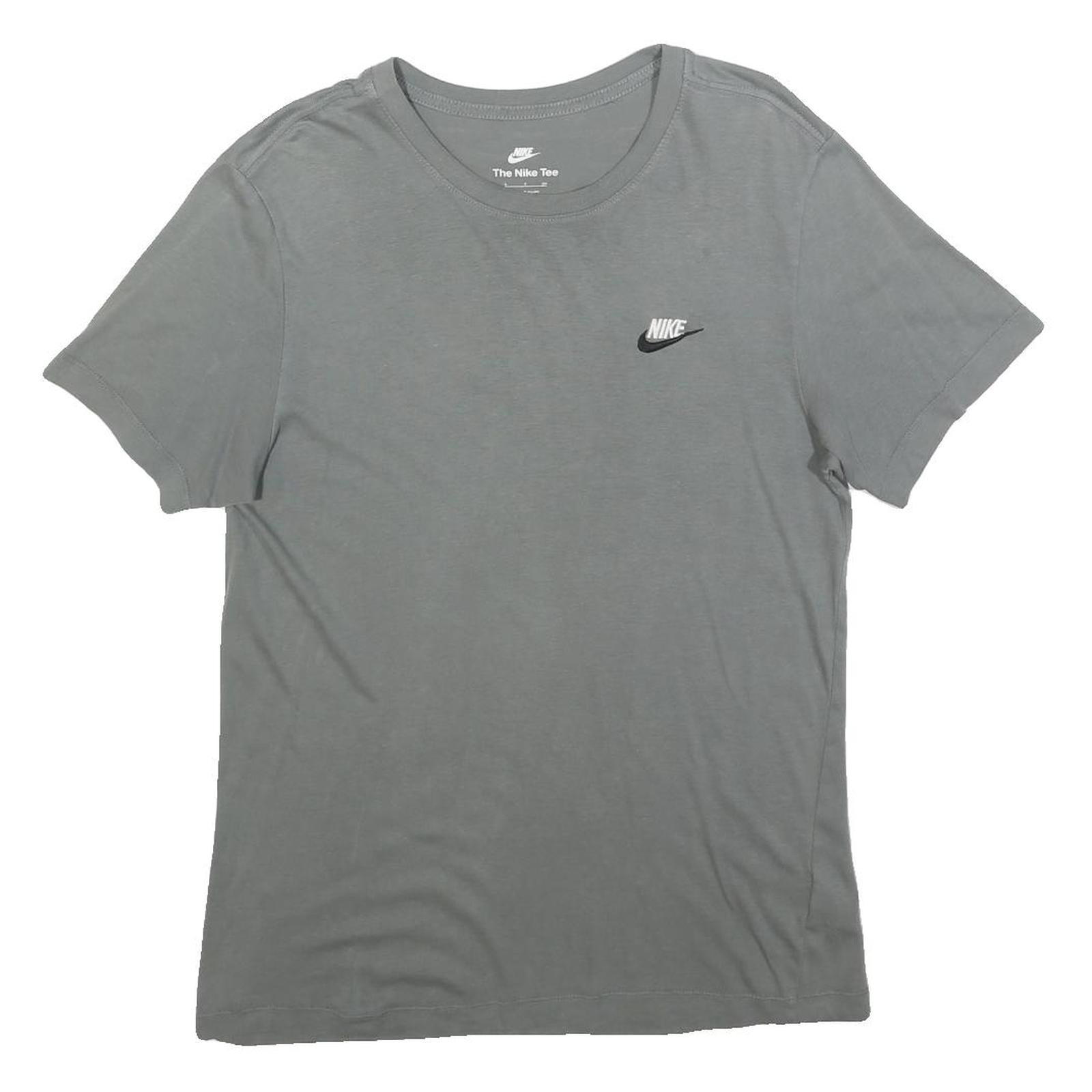 NIKE Mens Grey Classic T-Shirt S Short Sleeve Crew Neck Cotton Blend