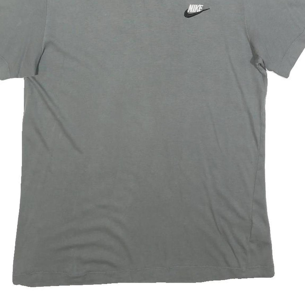 NIKE Mens Grey Classic T-Shirt S Short Sleeve Crew Neck Cotton Blend