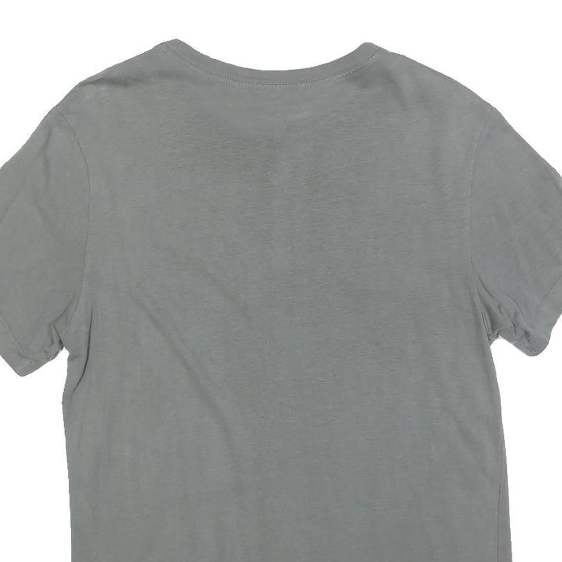 NIKE Mens Grey Classic T-Shirt S Short Sleeve Crew Neck Cotton Blend