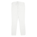 GAP Womens Jeans White Slim Skinny Denim Cotton Blend W24 L28 Pinstripe Zip