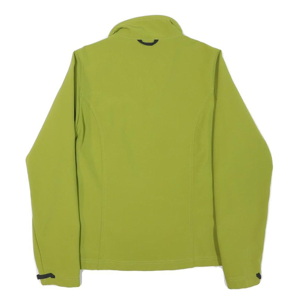 JACK WOLFSKIN Womens Green Outdoor Jacket UK 8 Polyester Blend Zip Softshell