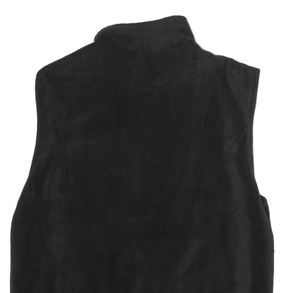 GIAN MARCO VENTURI Mens Black Zip Jacket M Polyester Plain Comfort Warm