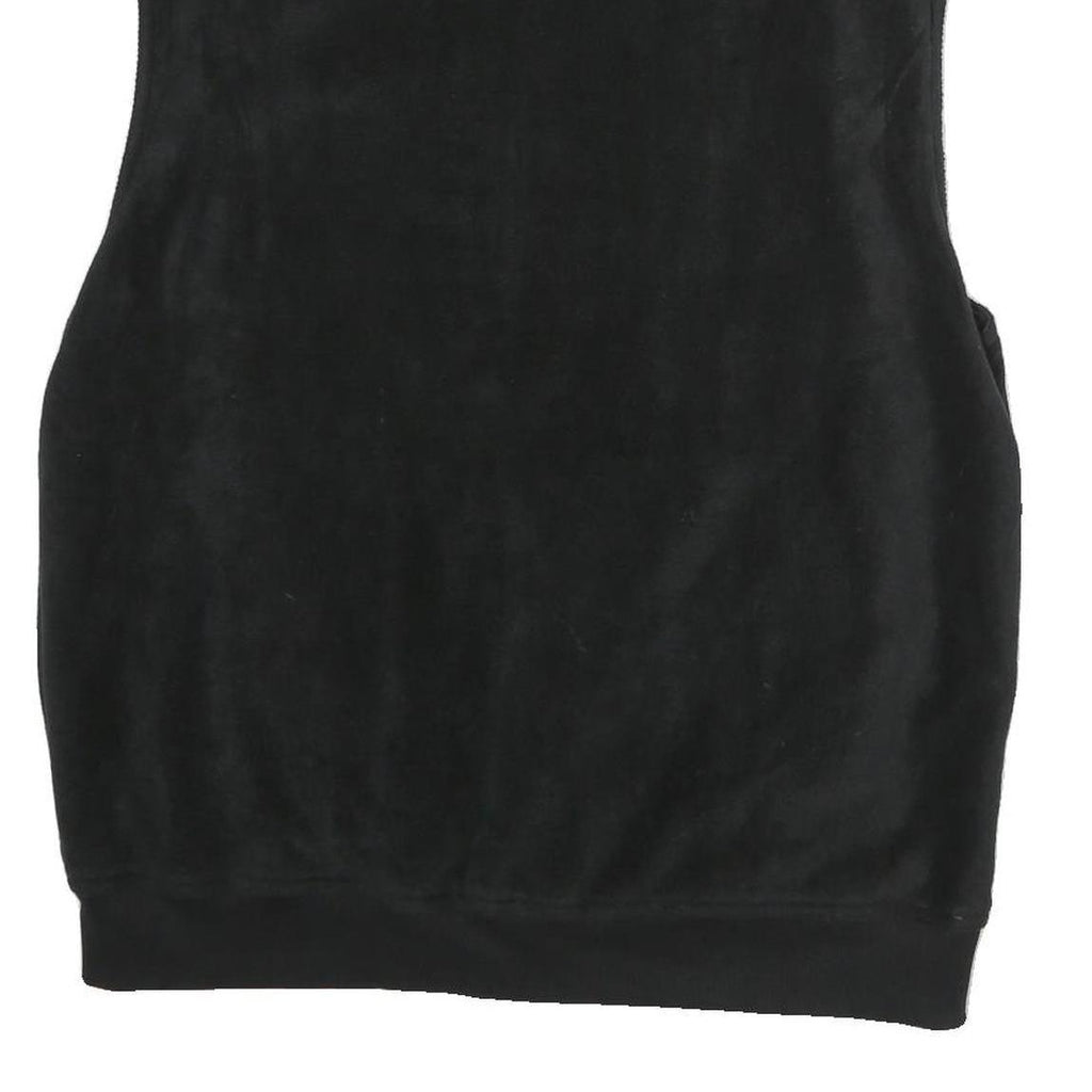 GIAN MARCO VENTURI Mens Black Zip Jacket M Polyester Plain Comfort Warm