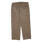 DICKIES Mens Jeans Brown Regular Straight Denim Good Condition W40 L32 Workwear