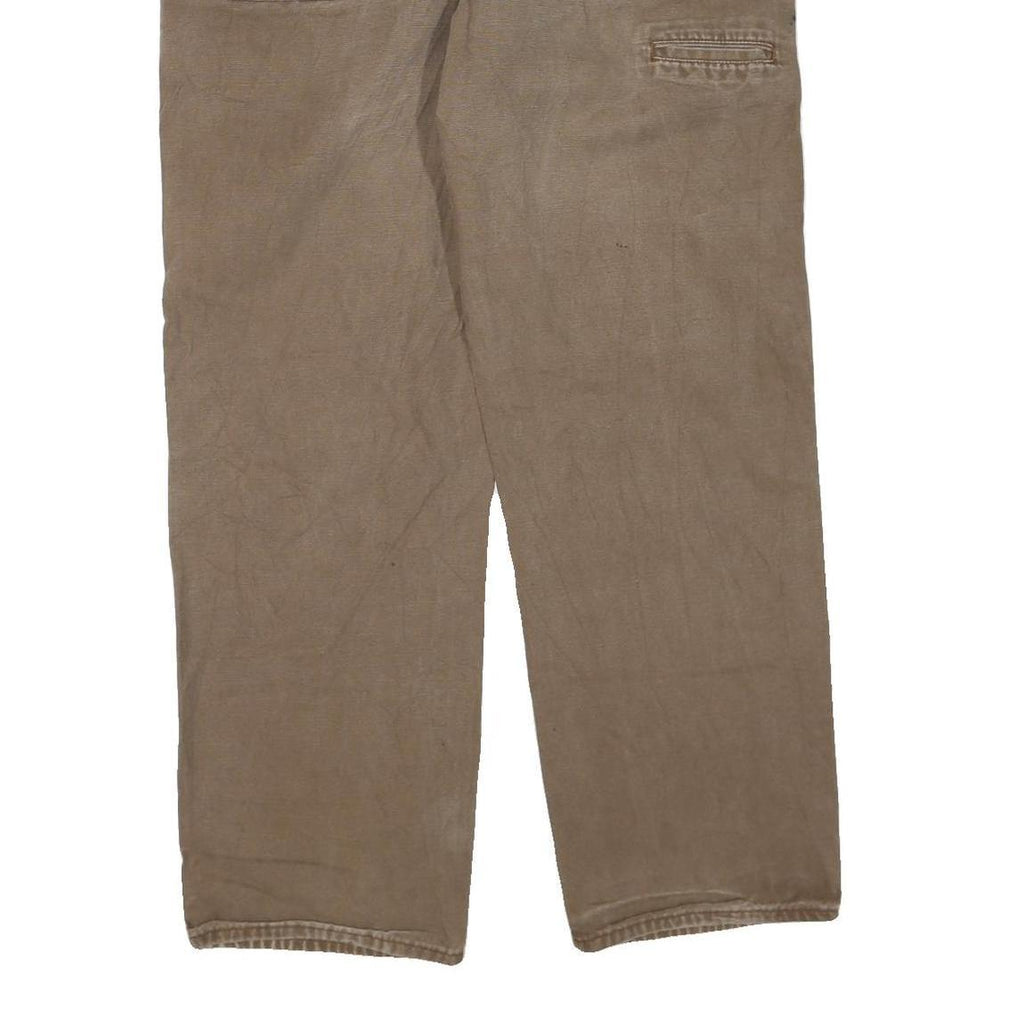 DICKIES Mens Jeans Brown Regular Straight Denim Good Condition W40 L32 Workwear