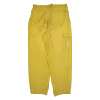 JACK WOLFSKIN Womens Trousers Yellow Relaxed Tapered W32 L31