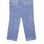 DICKIES Womens Jeans Blue Regular Straight Denim Light W28 L30 Workwear Pockets