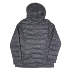 KAPPA Womens Black & Pink Hooded Puffer Jacket M Polyester Blend Zip Casual