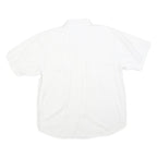 UNDERGROUND Mens White Cotton Blend Short Sleeve Shirt L Casual Workwear