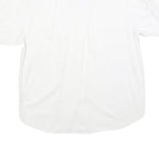 UNDERGROUND Mens White Cotton Blend Short Sleeve Shirt L Casual Workwear