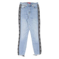 GUESS Spell-Out Womens Jeans Blue Slim Skinny Stone Wash W24 L25