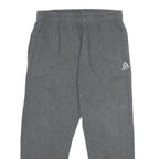 REEBOK Mens Joggers Grey L W32 L28 Cotton Blend Regular Tapered Fit Casual