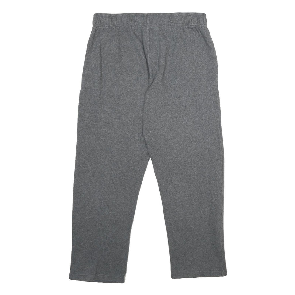 REEBOK Mens Joggers Grey L W32 L28 Cotton Blend Regular Tapered Fit Casual