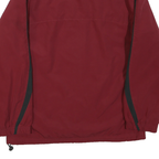 REEBOK Mens Maroon & Black Zip Jacket M Polyester Blend Sports Casual