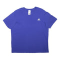 ADIDAS Mens Blue XL Cotton Blend Crew Neck Short Sleeve Casual T-Shirt