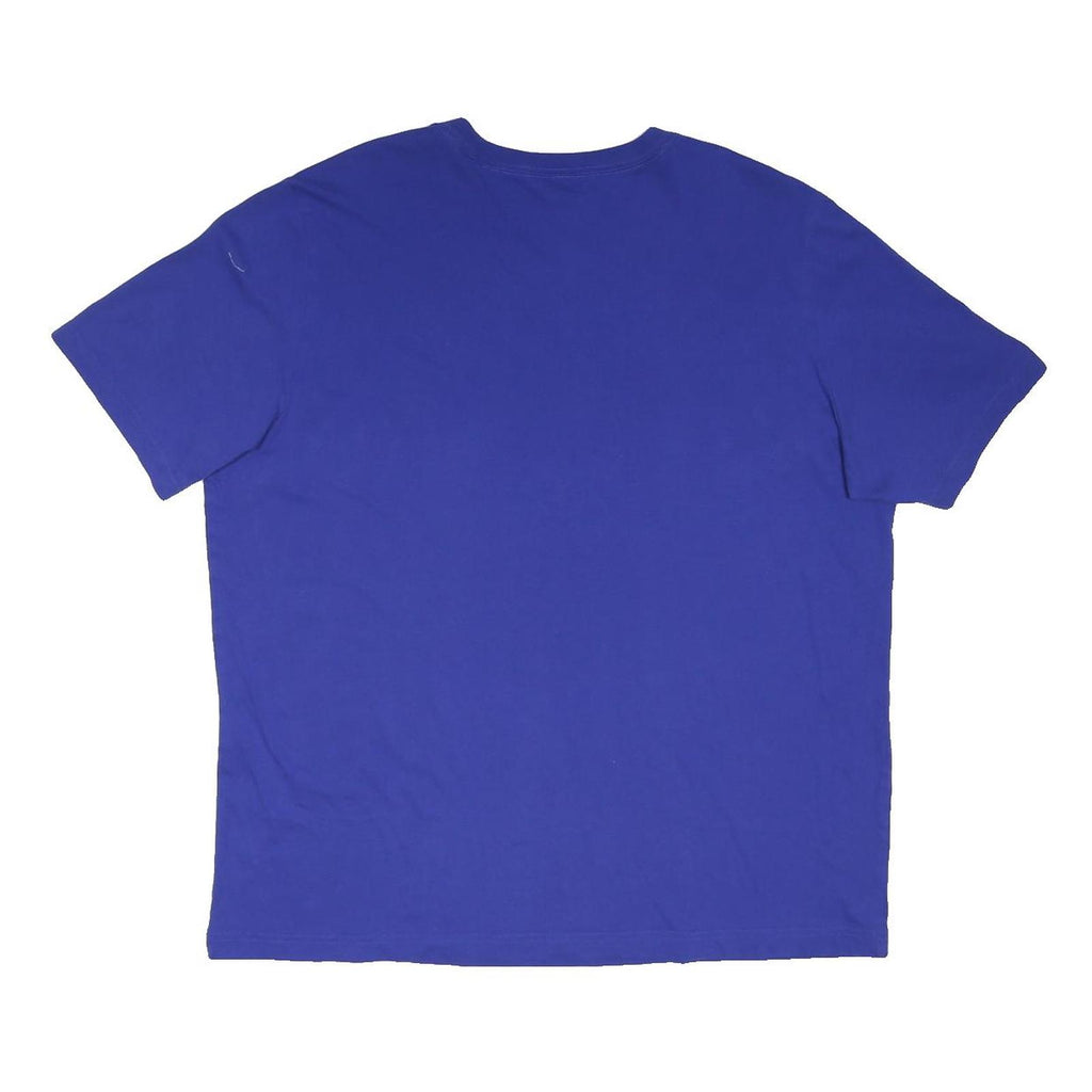 ADIDAS Mens Blue XL Cotton Blend Crew Neck Short Sleeve Casual T-Shirt