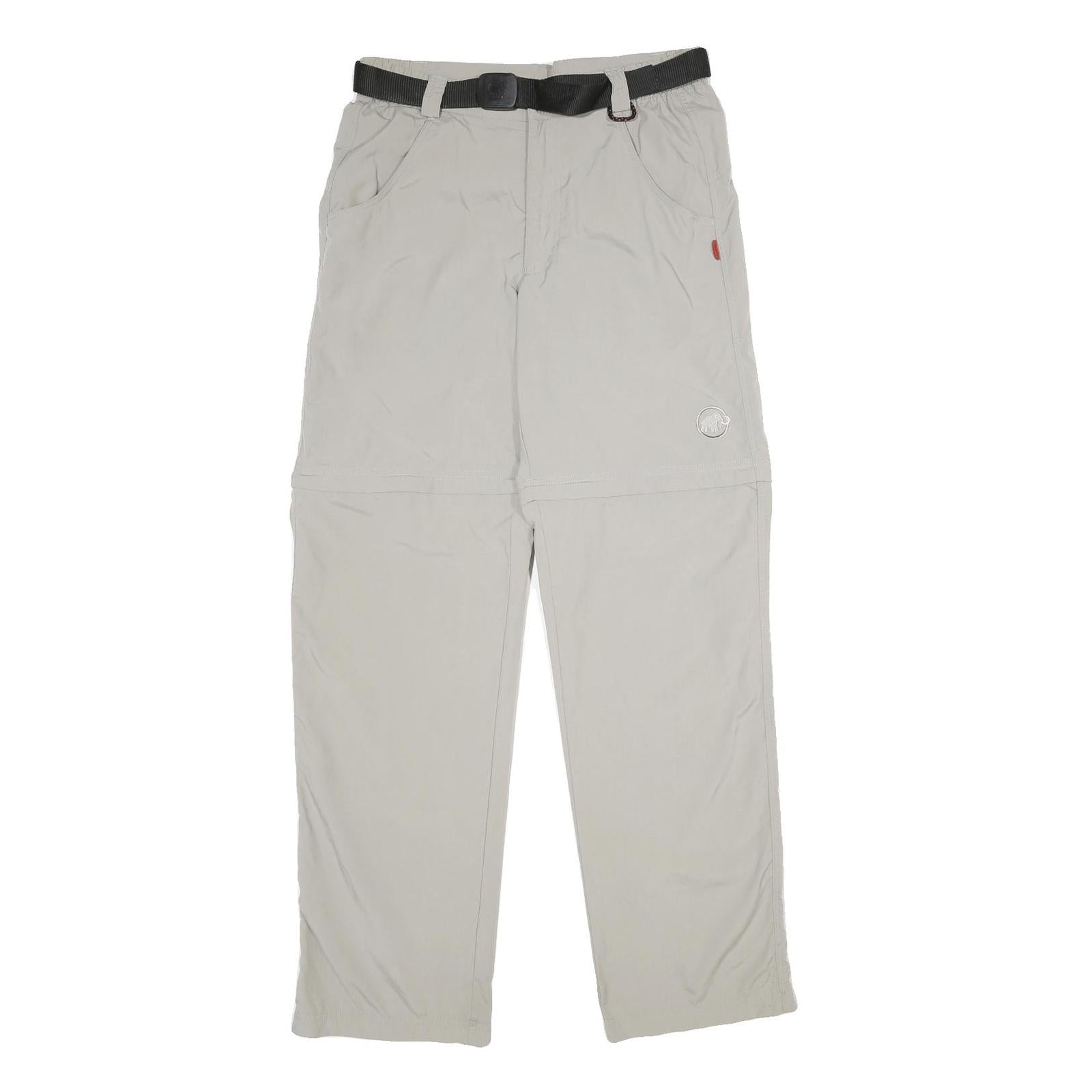 MAMMUT Womens Beige Regular Fit Nylon Trousers W30 L34 Outdoor Zip Closure