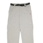 MAMMUT Womens Beige Regular Fit Nylon Trousers W30 L34 Outdoor Zip Closure