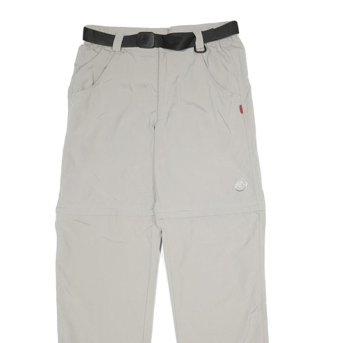 MAMMUT Womens Beige Regular Fit Nylon Trousers W30 L34 Outdoor Zip Closure