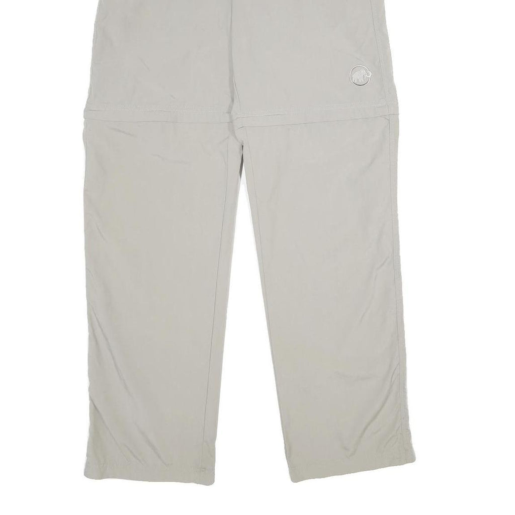 MAMMUT Womens Beige Regular Fit Nylon Trousers W30 L34 Outdoor Zip Closure