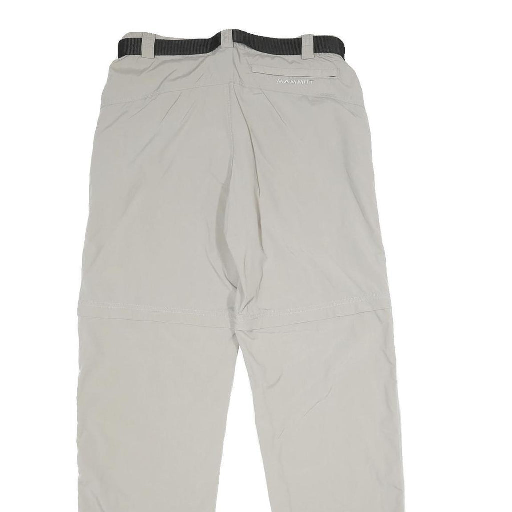 MAMMUT Womens Beige Regular Fit Nylon Trousers W30 L34 Outdoor Zip Closure