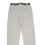 MAMMUT Womens Beige Regular Fit Nylon Trousers W30 L34 Outdoor Zip Closure