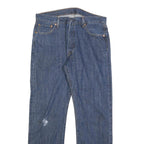LEVI'S 501 Mens Jeans Blue Regular Straight Denim Medium W34 L32 Classic Button