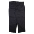 DICKIES Mens Trousers Black Relaxed Straight W44 L32