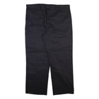 DICKIES Mens Trousers Black Relaxed Straight W44 L32