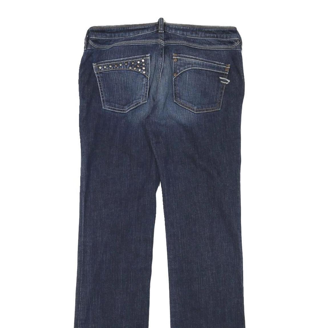 DIESEL Womens Jeans Blue Regular Straight Denim Medium W30 L32 Studded Pocket