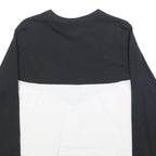 NIKE Womens Black & White Long Sleeve Crew Neck T-Shirt L Cotton Blend Casual