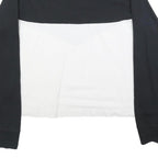 NIKE Womens Black & White Long Sleeve Crew Neck T-Shirt L Cotton Blend Casual