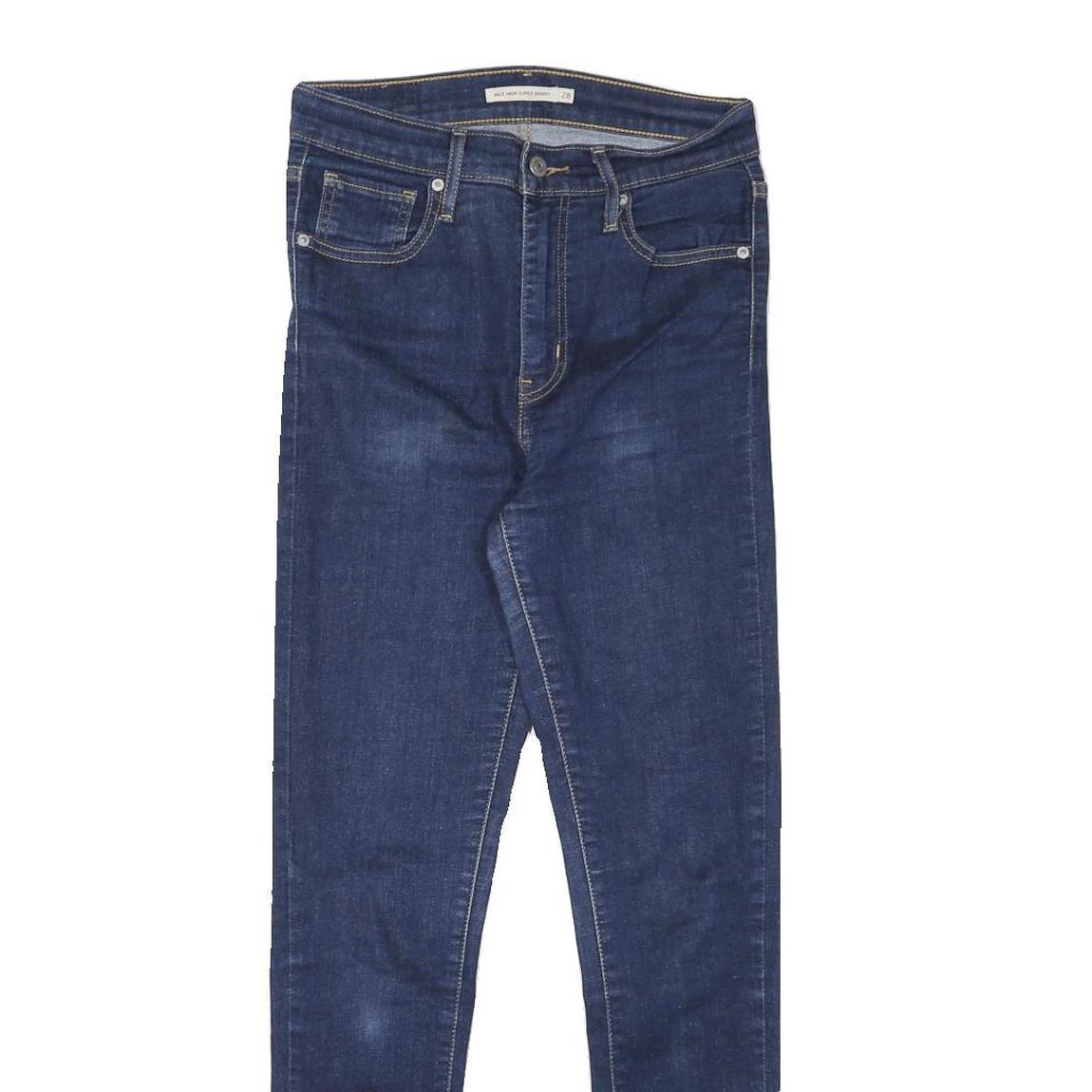 LEVI'S Womens Jeans Blue Slim Skinny Denim Medium W26 L28 Stretch Zip