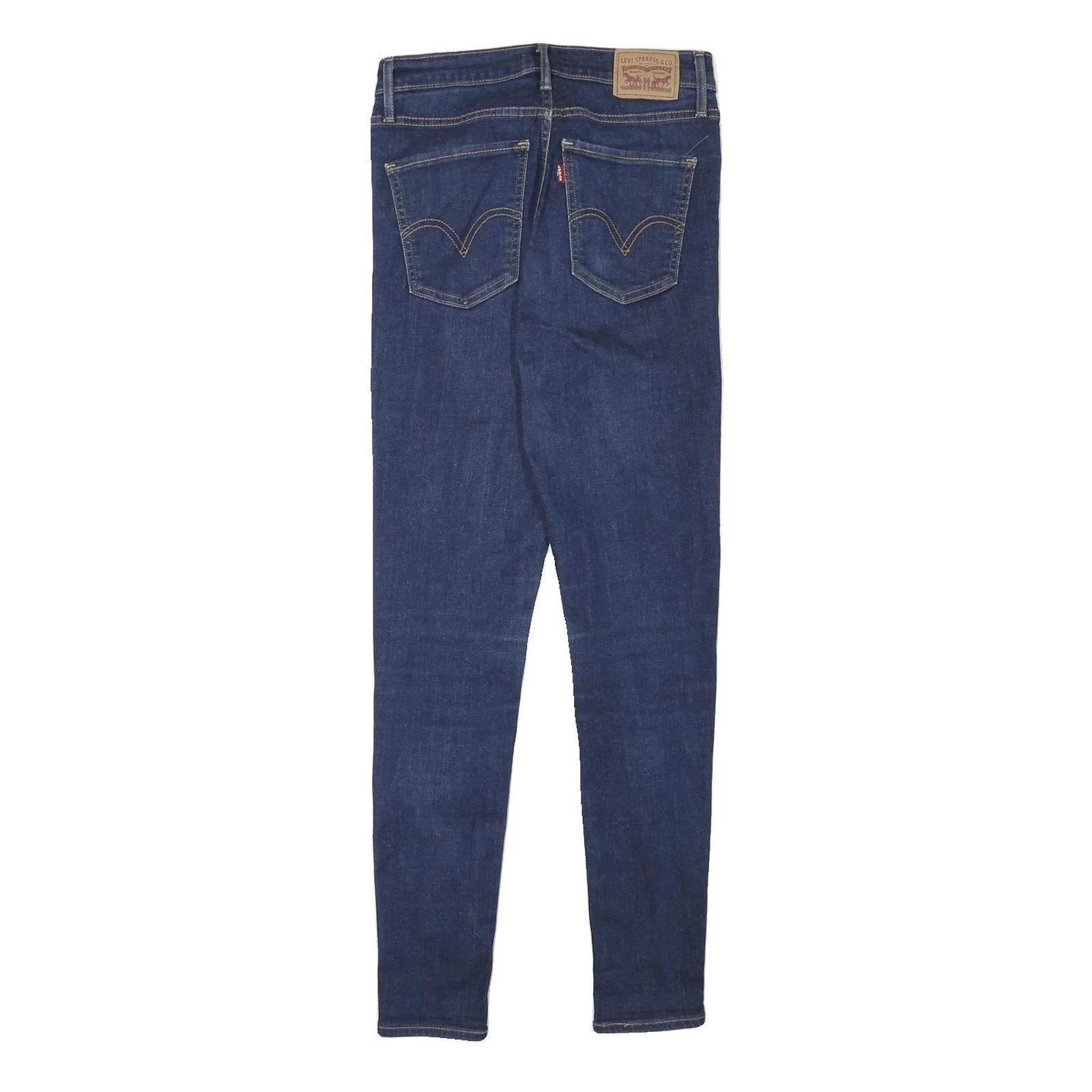 LEVI'S Womens Jeans Blue Slim Skinny Denim Medium W26 L28 Stretch Zip