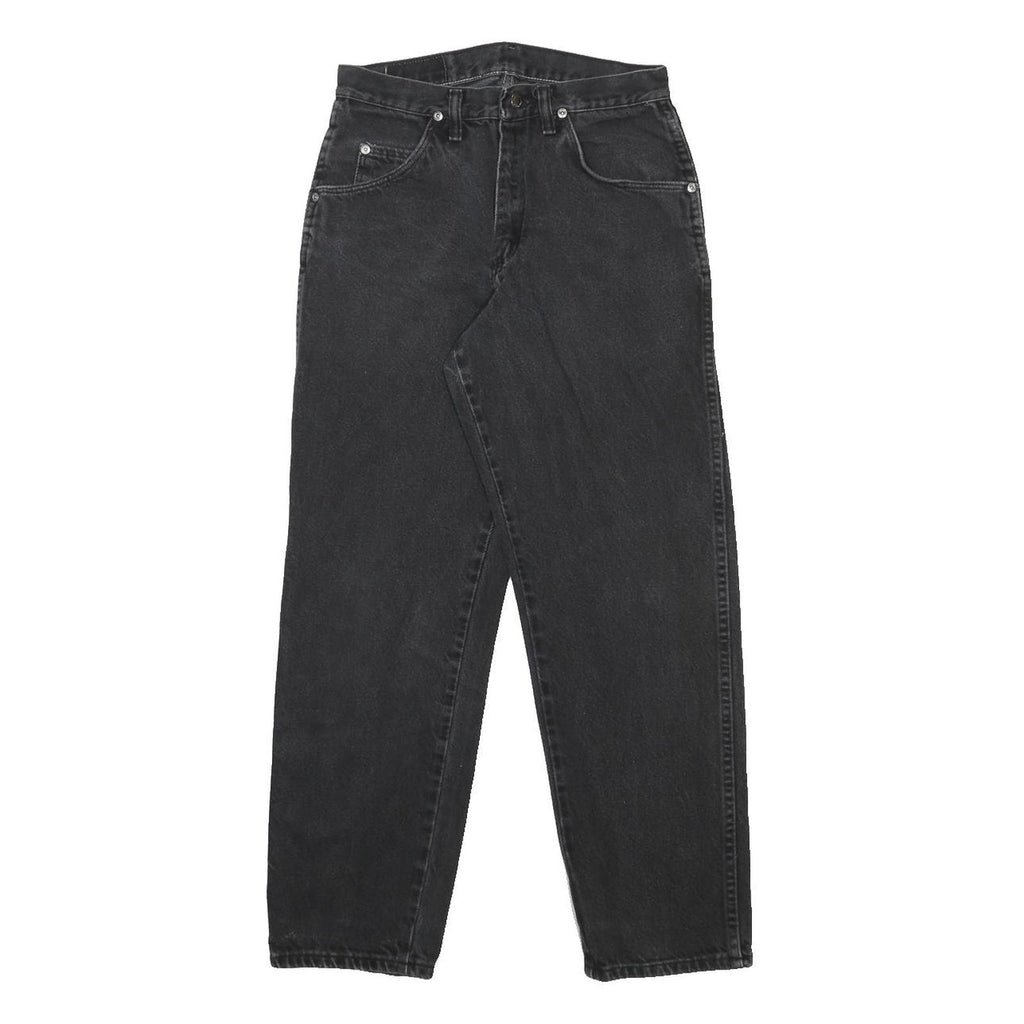 WRANGLER Mens Black Regular Fit Straight Denim Jeans W28 L29 Classic Style