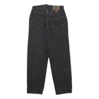 WRANGLER Mens Black Regular Fit Straight Denim Jeans W28 L29 Classic Style