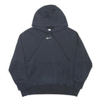 NIKE Womens Black Pullover Hoodie L Cotton Blend Casual Sportswear