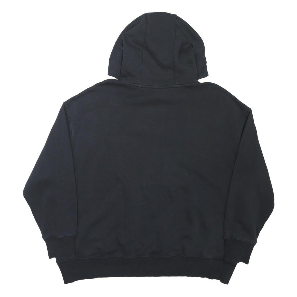 NIKE Womens Black Pullover Hoodie L Cotton Blend Casual Sportswear