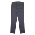 CARHARTT Mens Cotton Blend Navy Slim Straight Trousers W31 L34 Workwear Casual